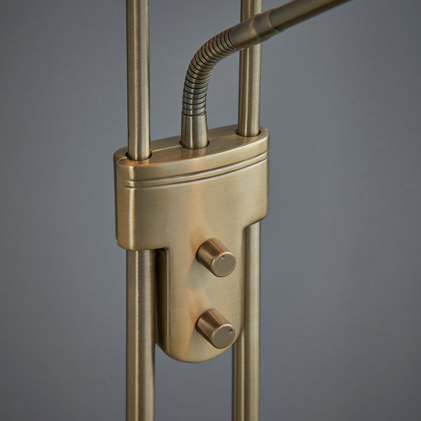Close-up of the Rome Mother and Child Floor Lamp shade and finish