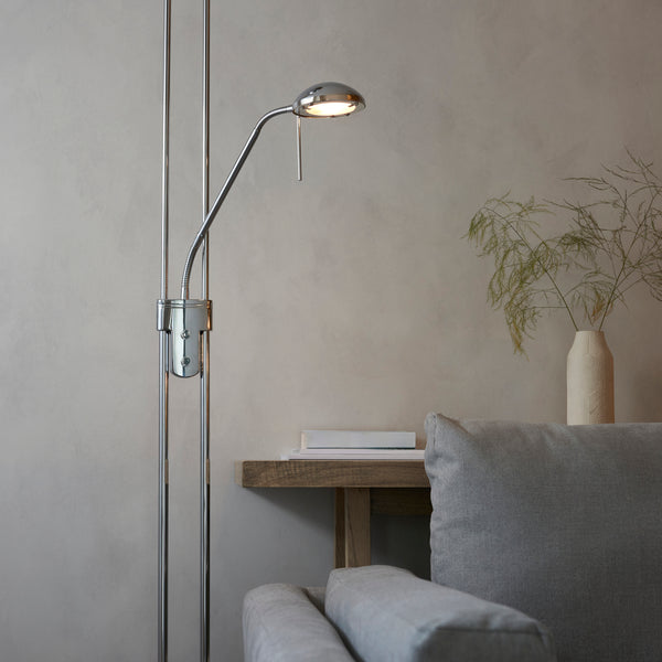 Close-up of the Rome Mother and Child Floor Lamp shade and finish