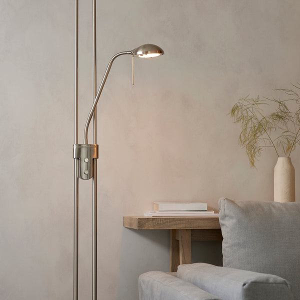 Close-up of the Rome Mother and Child Floor Lamp shade and finish