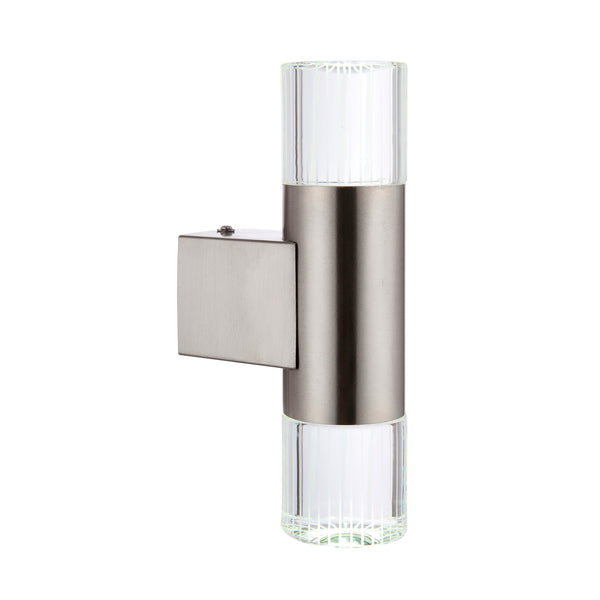 Interiors 1900 Grant 2 Light Outdoor Wall Light Stainless Steel