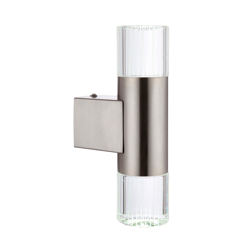 Interiors 1900 Grant 2 Light Outdoor Wall Light Stainless Steel