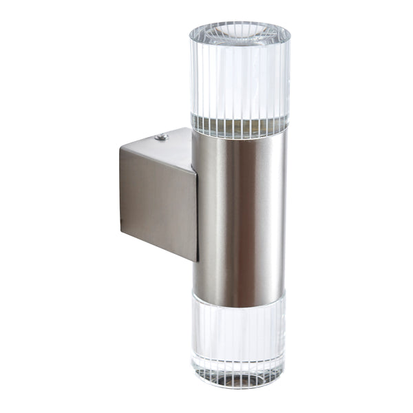Interiors 1900 Grant 2 Light Outdoor Wall Light Stainless Steel