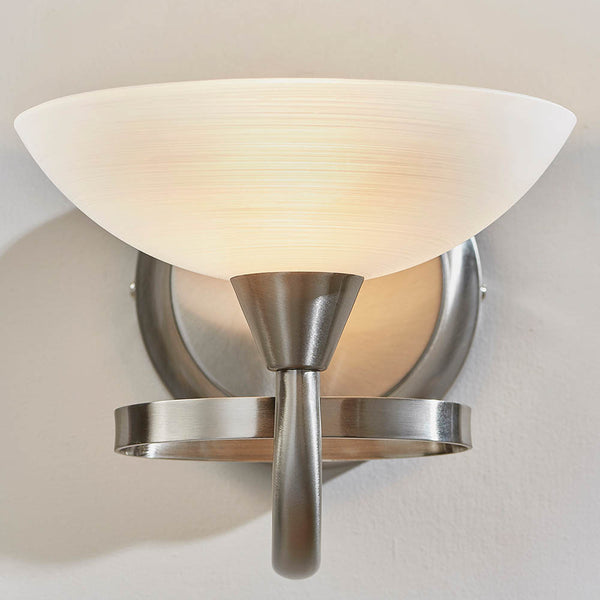 Interiors 1900 Cagney Wall Light Satin Chrome