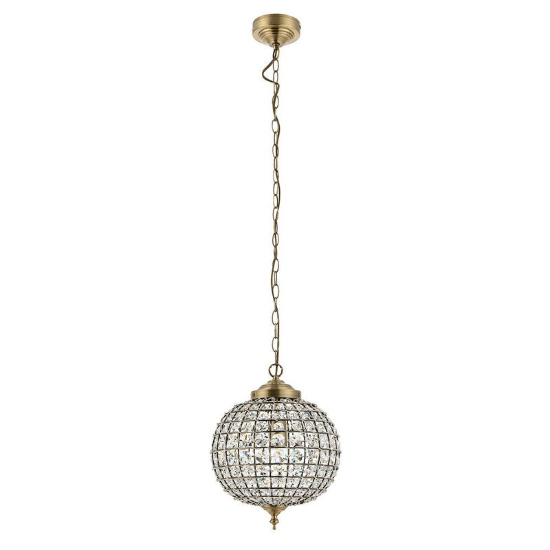 Tanaro Pendant – alternative view in antique brass