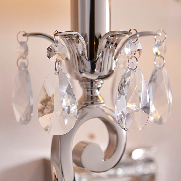Interiors 1900 Oksana 2 Light Wall Light Chocolate Brown