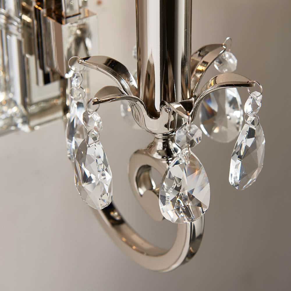 Interiors 1900 Oksana 1 Light Wall Light Polished Nickel – Lush