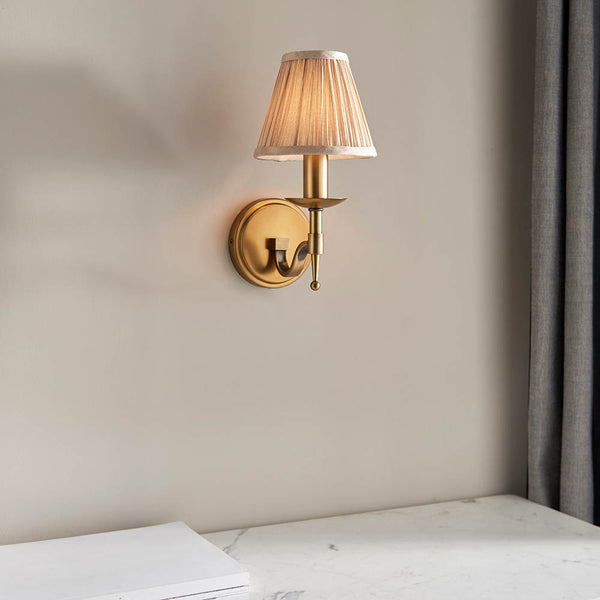 Interiors 1900 Stanford 1 Light Wall Light Beige