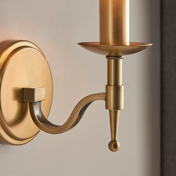 Interiors 1900 Stanford 1 Light Wall Light Beige