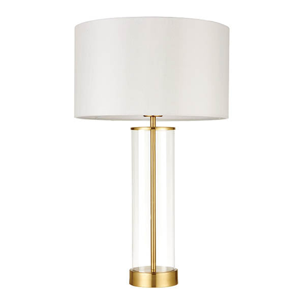 Close-up of the Lessina Touch Table Lamp shade and finish