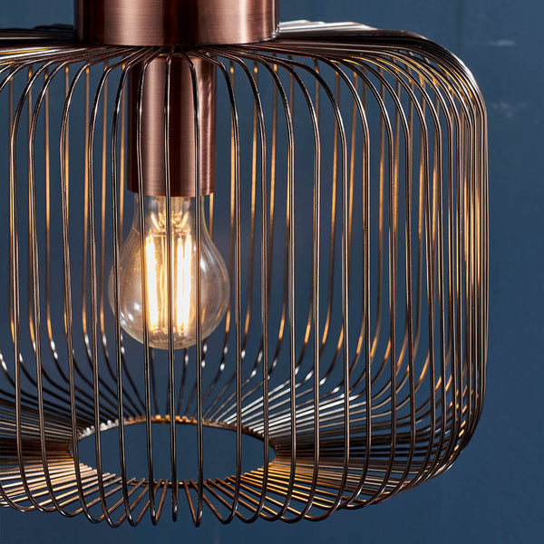 Close-up of the metalwork on the Nicola Cage Pendant