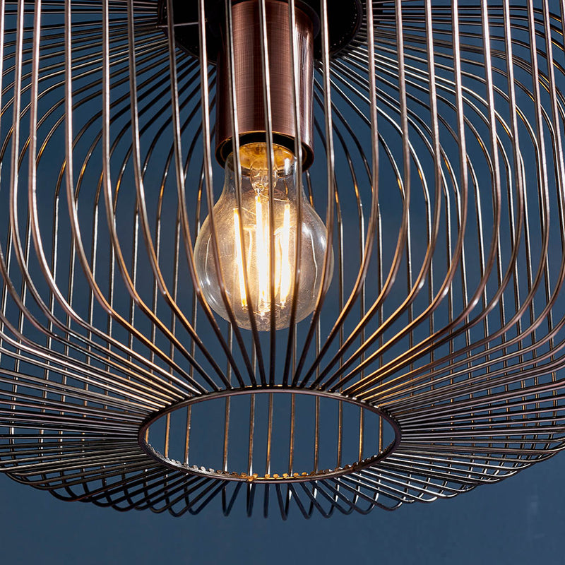 Nicola Cage Pendant detail showing the metalwork and fittings