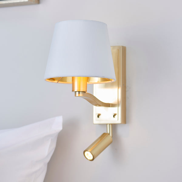 Harvey 1 Light Wall & Spot Light Satin Gold