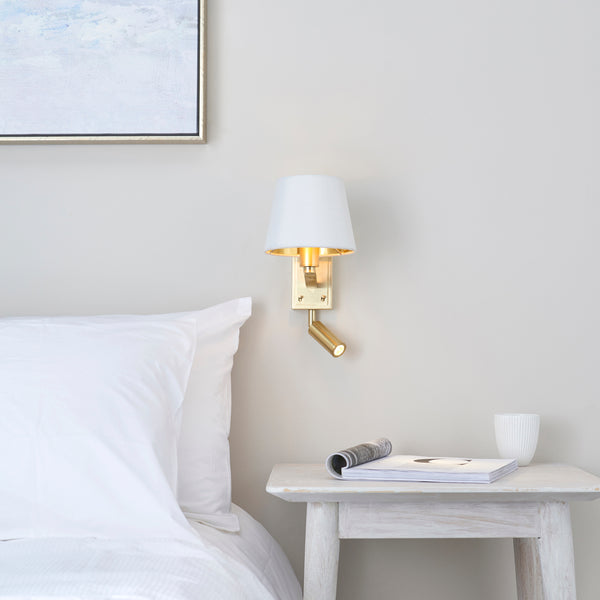 Harvey 1 Light Wall & Spot Light Satin Gold