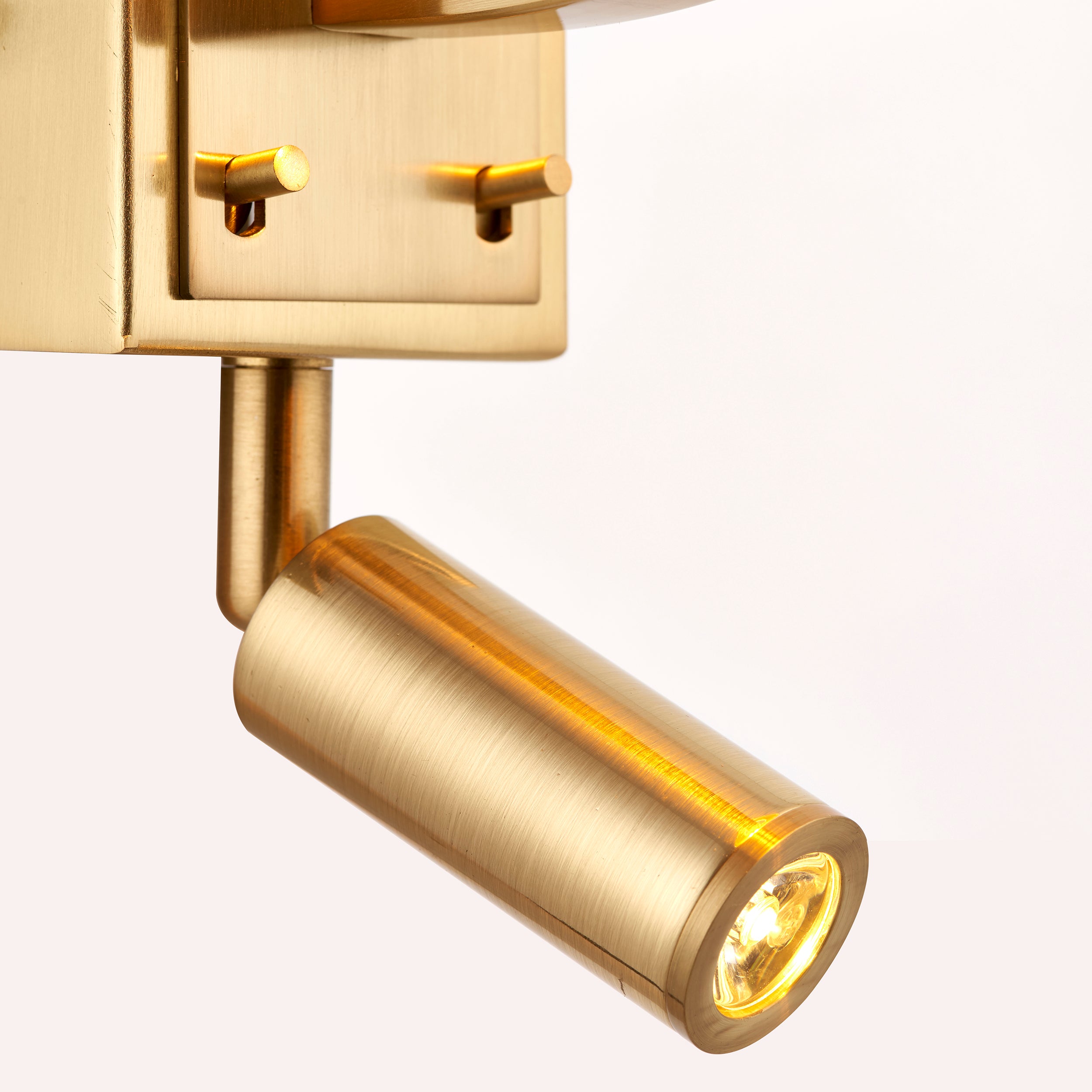 Harvey 1 Light Wall & Spot Light Satin Gold – Lush Chandeliers