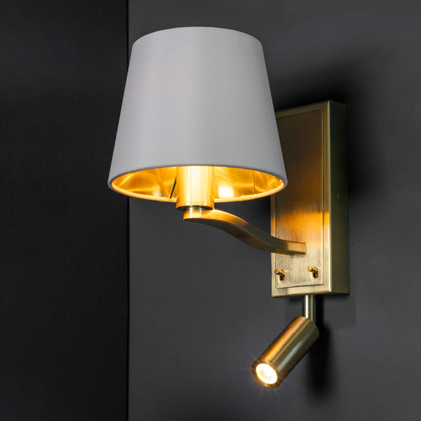 Harvey 1 Light Wall & Spot Light Satin Gold