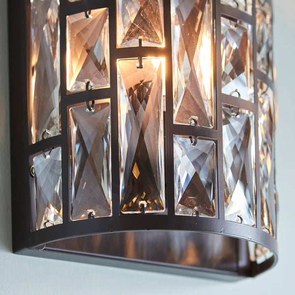 Interiors 1900 Belle 1 Light Wall Sconce Dark Bronze