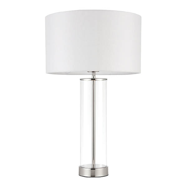 Close-up of the Lessina Touch Table Lamp shade and finish