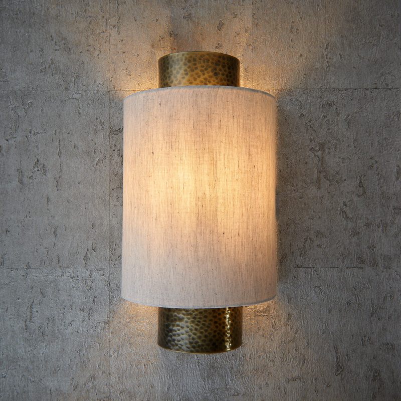 Interiors 1900 Indara Wall Light Hammered Aged Bronze