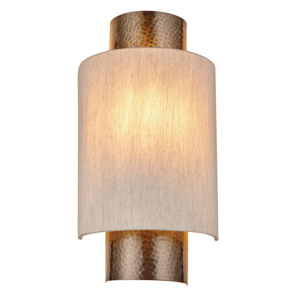 Interiors 1900 Indara Wall Light Hammered Aged Bronze