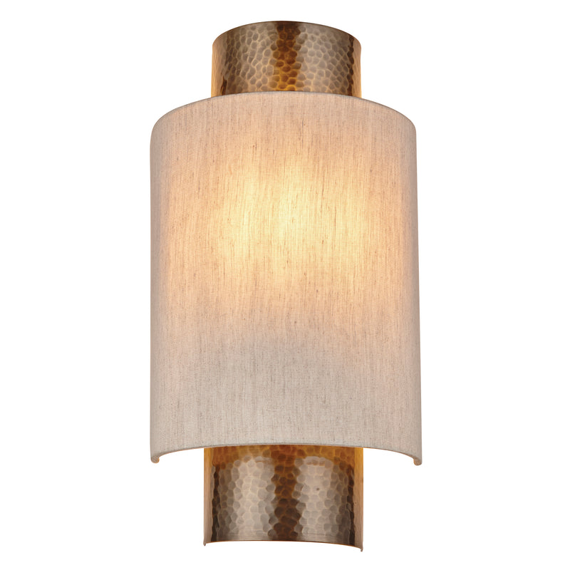 Interiors 1900 Indara Wall Light Hammered Aged Bronze