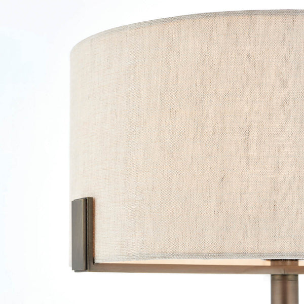 Close-up of the Hayfield Table Lamp shade and finish