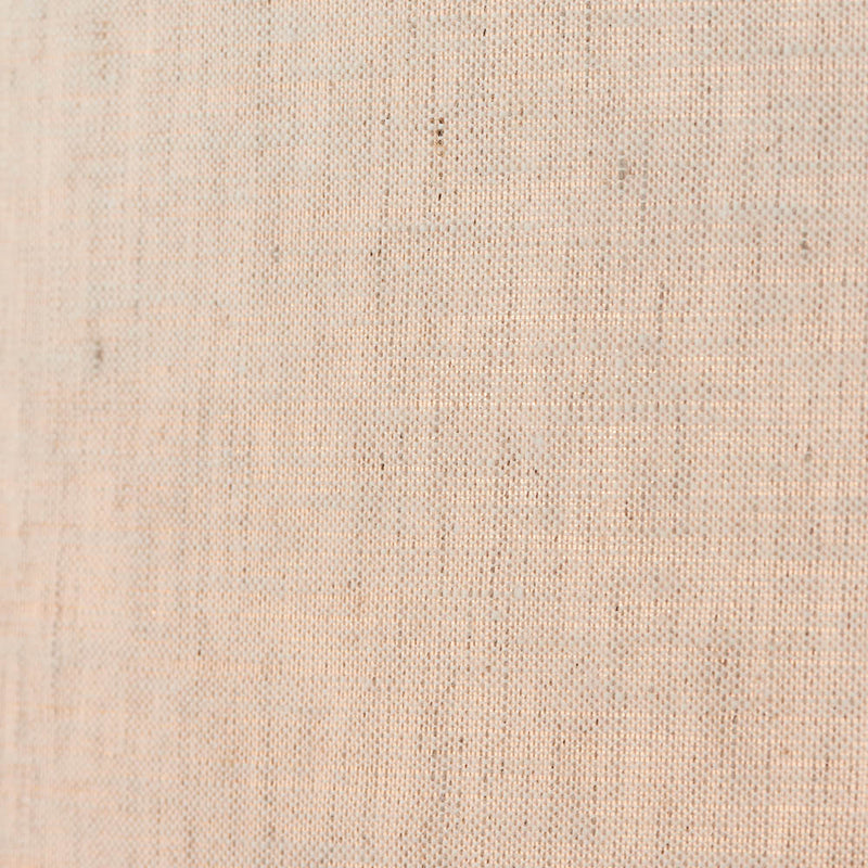 Detail of the brushed bronze and linen finish on the Hayfield 3 Light Drum Pendant