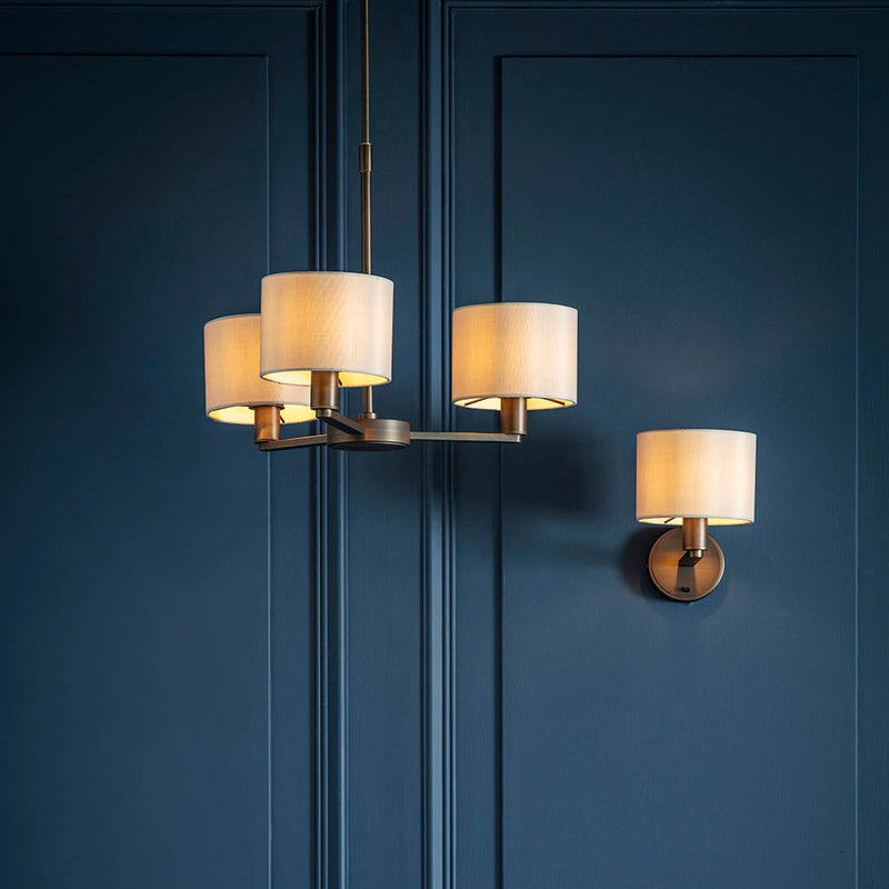 Daley 3 Light Pendant in dark antique bronze shown in a room setting