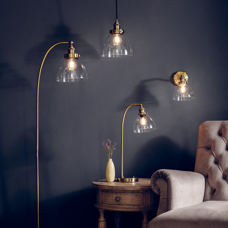 Interiors 1900 Hansen Wall Light Antique Brass