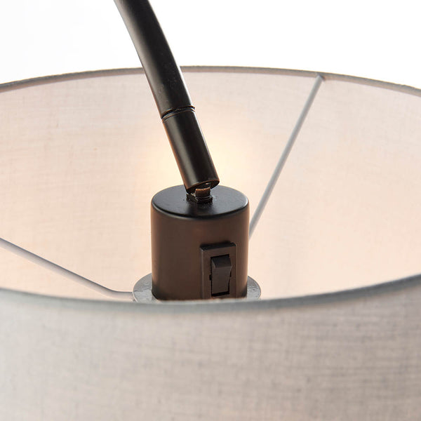 Close-up of the Carlson Floor Lamp shade and finish