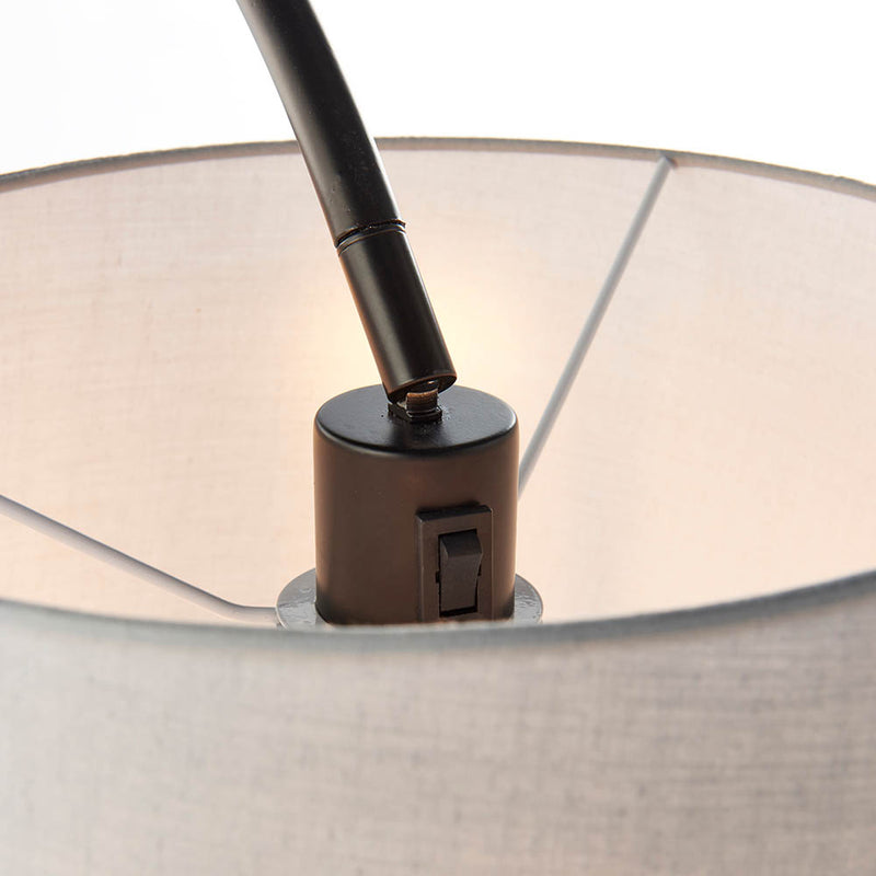 Close-up of the Carlson Floor Lamp shade and finish