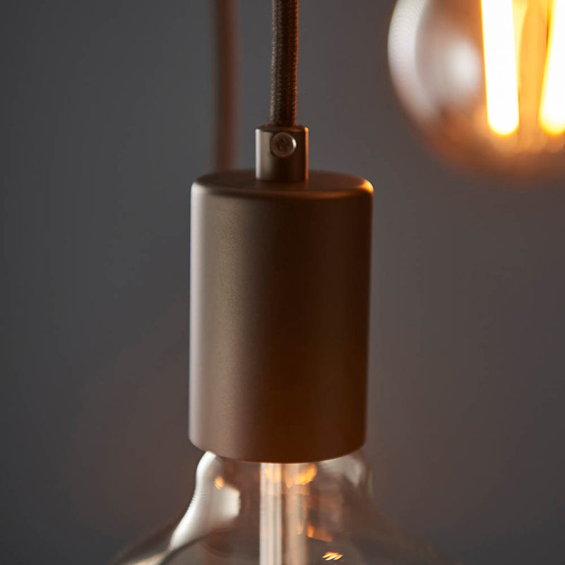 Studio 6 Light Cluster Pendant – alternative view in matt black