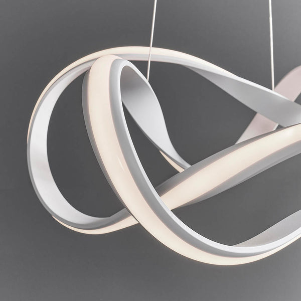 Close-up of the metalwork on the Synergy LED Pendant