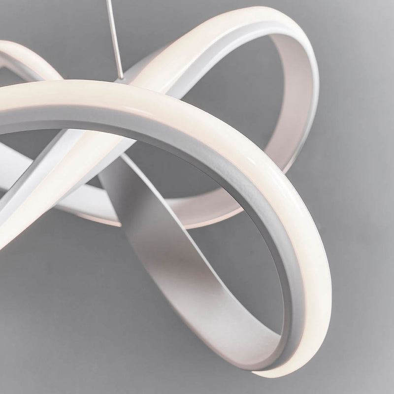Detail of the sand white finish on the Synergy LED Pendant