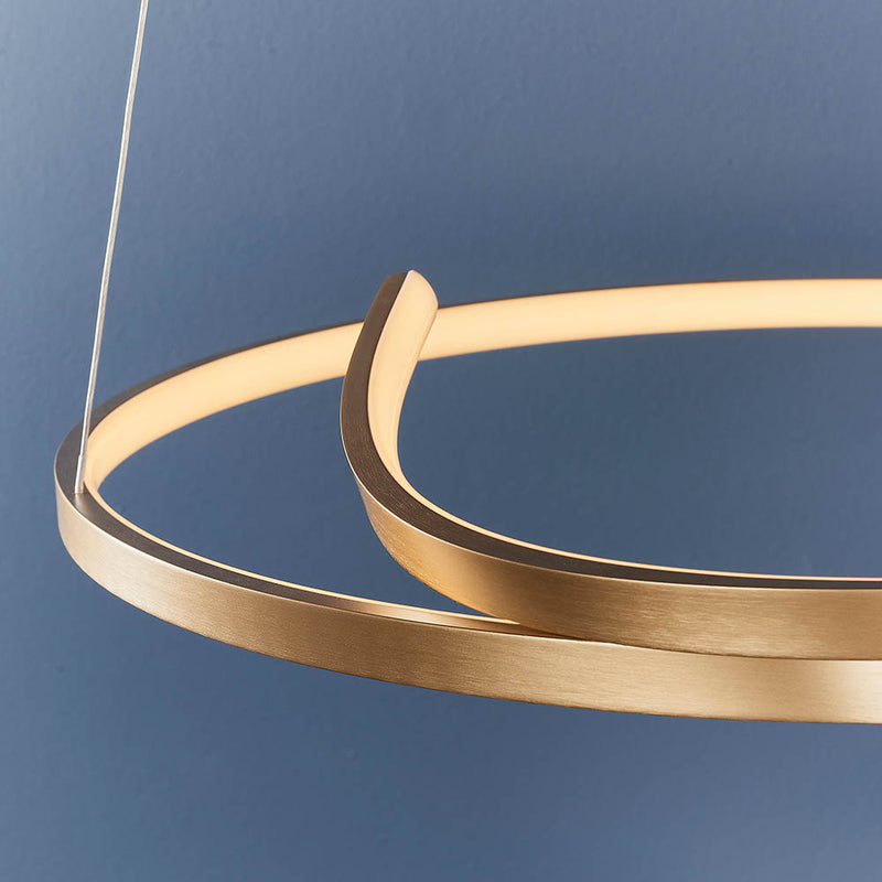 Close-up of the white silicone on the Rafe LED Hoop Pendant