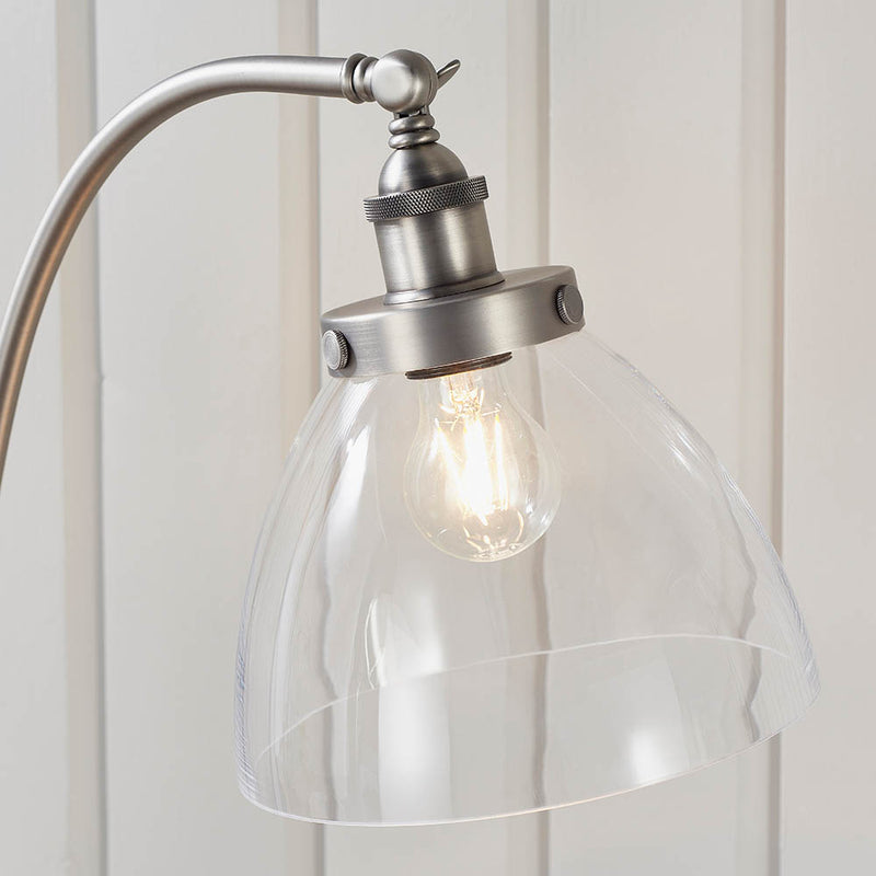 Close-up of the Hansen Floor Lamp shade and finish