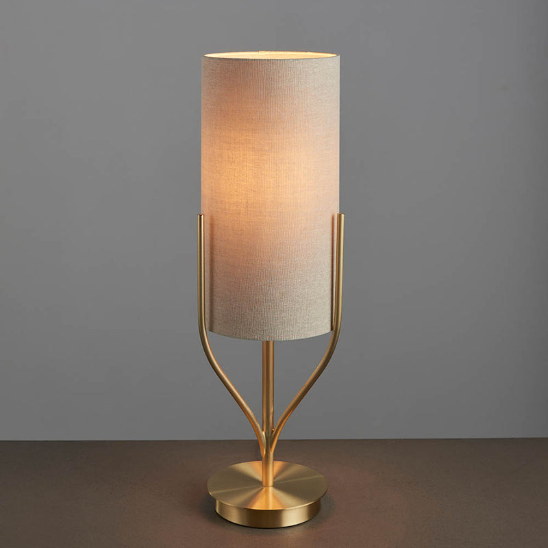 Close-up of the Fraser Table Lamp shade and finish