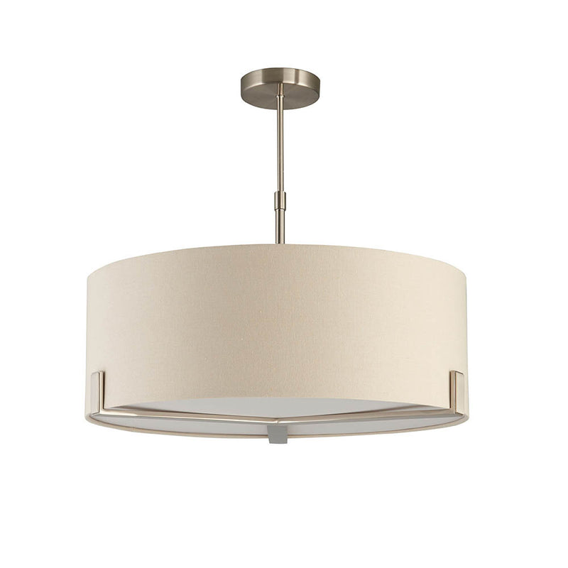 Hayfield 3 Light Drum Pendant detail showing the metalwork and fittings