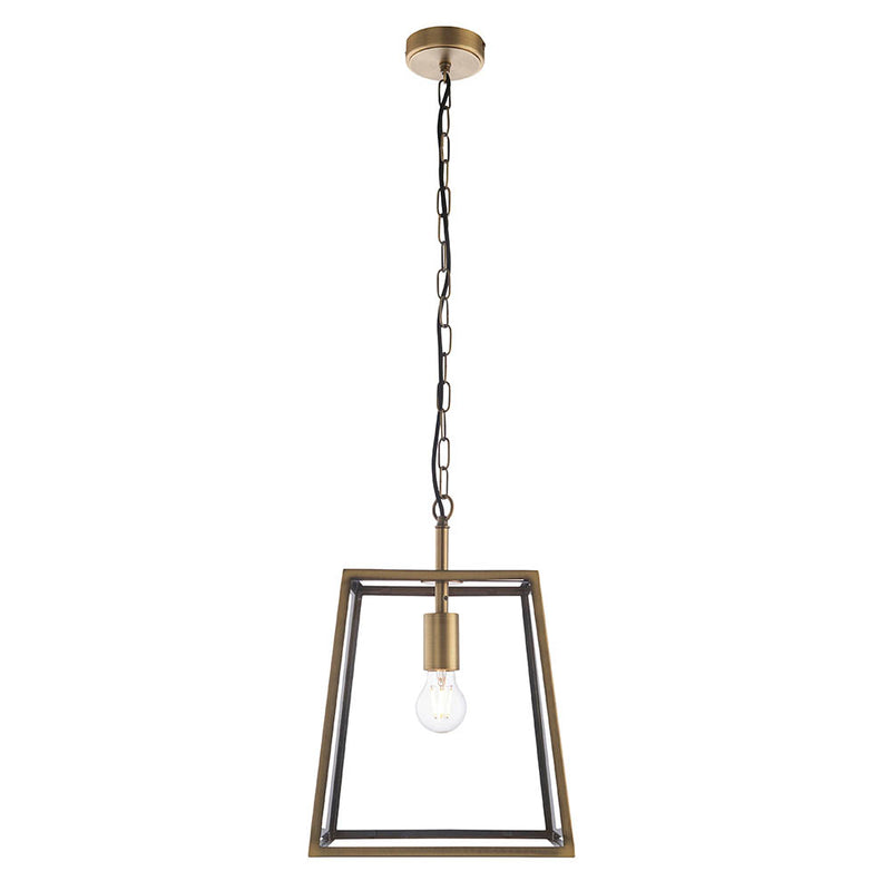 Close-up of the Hurst Lantern Pendant ceiling plate and fittings