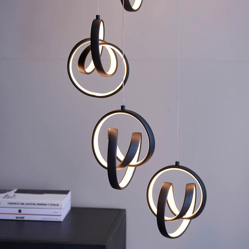 Close-up of the white silicone on the Cosma 8 Light LED Cluster Pendant