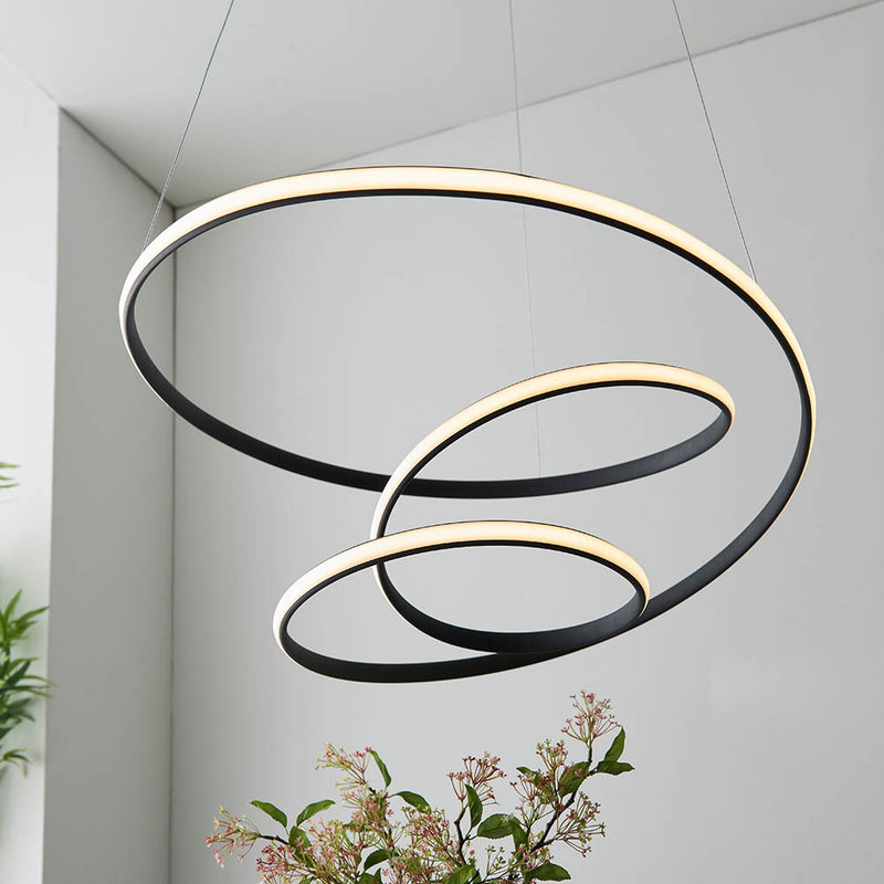 Close-up of the white silicone on the Dune LED Pendant