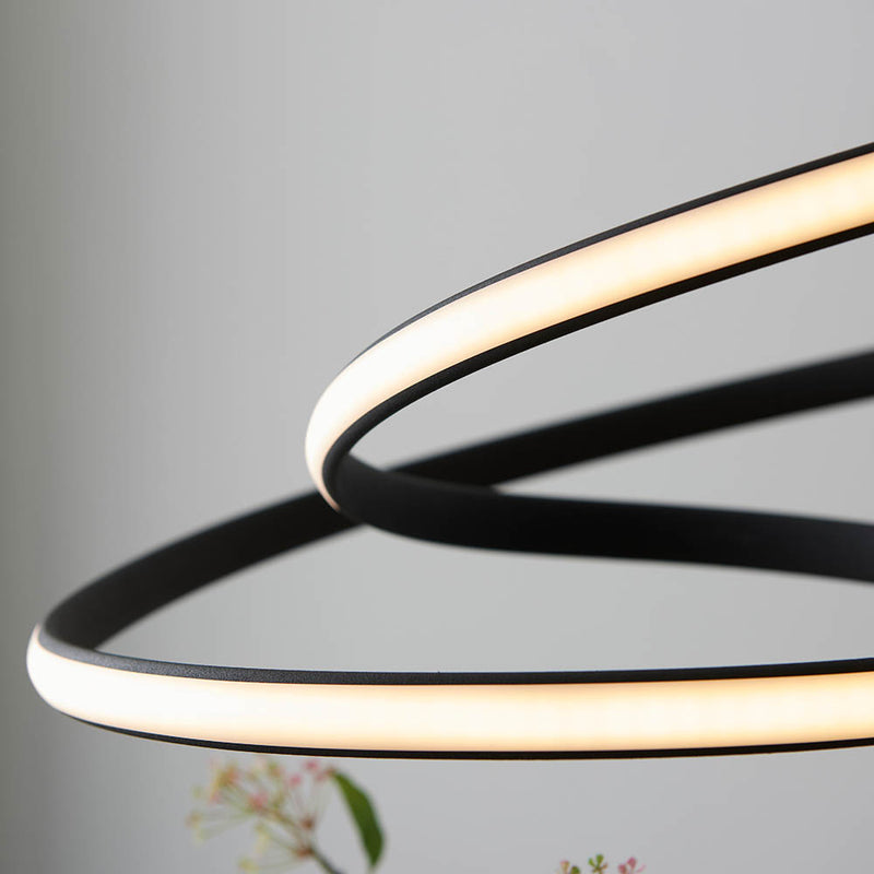 Dune LED Pendant detail showing the white silicone and fittings
