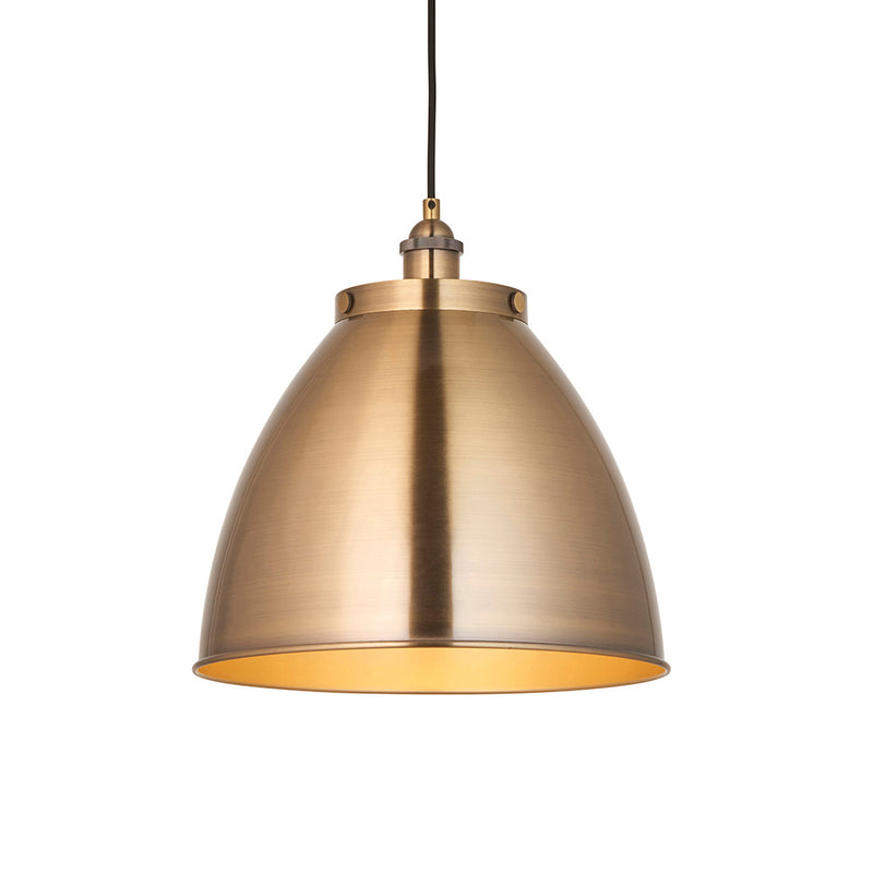 Endon Franklin Large Pendant in antique brass