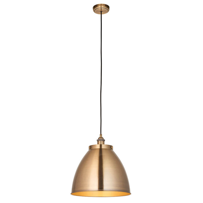 Franklin Large Pendant detail showing the metalwork and fittings