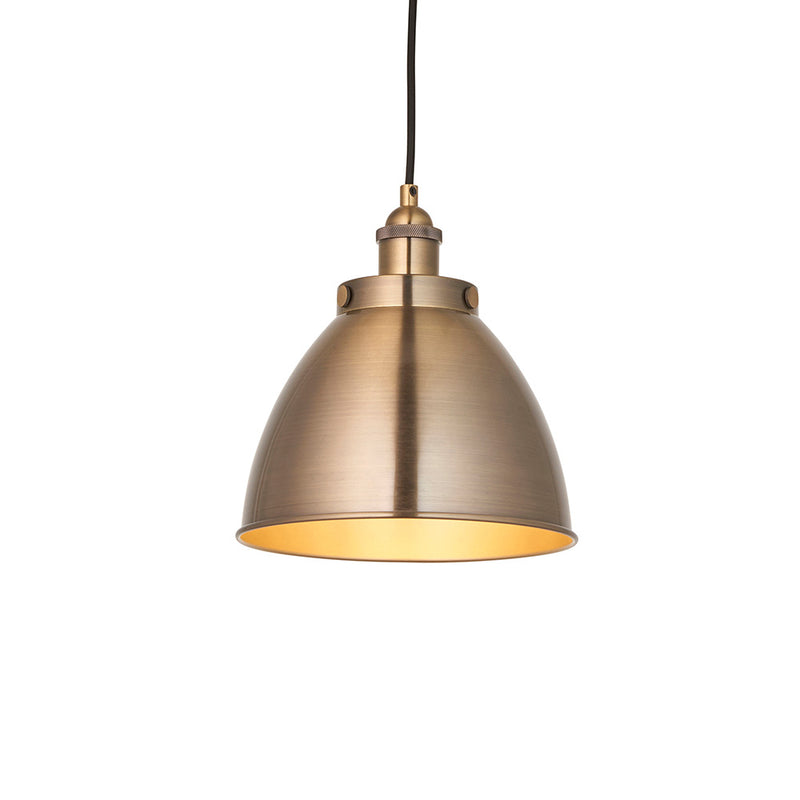Endon Franklin Small Pendant in antique brass