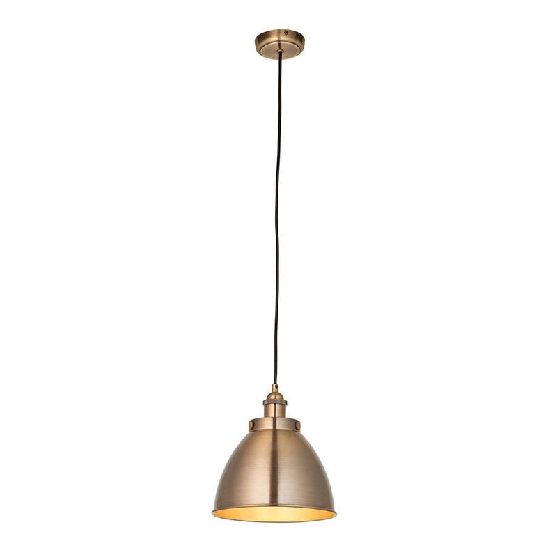 Franklin Small Pendant detail showing the metalwork and fittings