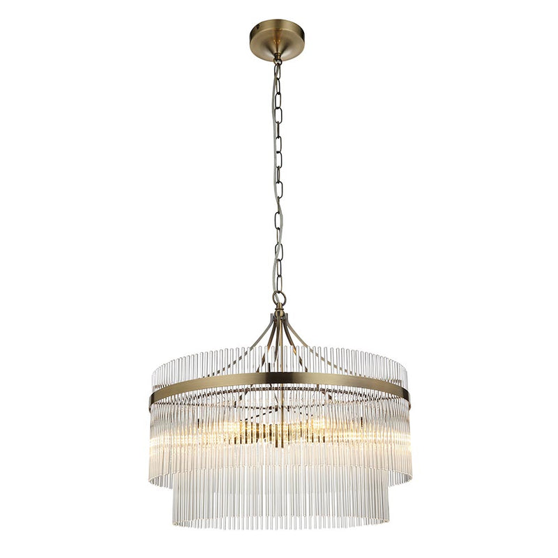 Marietta 5 Light Chandelier – alternative view in antique brass