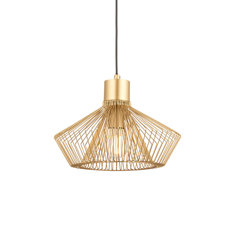 Endon Kimberley Cage Pendant in gold