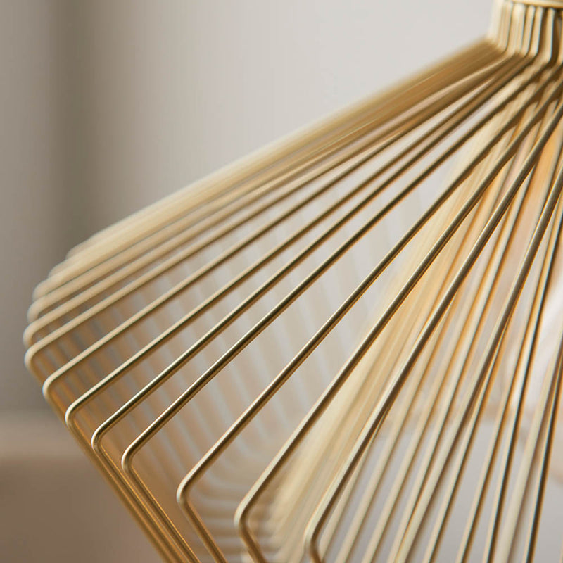 Detail of the gold finish on the Kimberley Cage Pendant