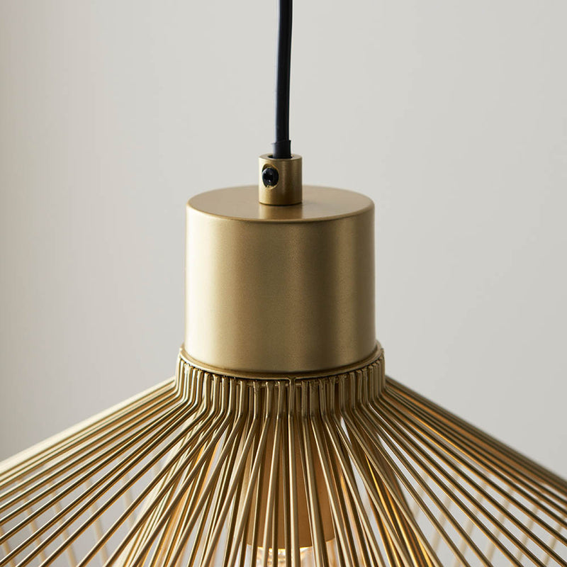 Kimberley Cage Pendant detail showing the metalwork and fittings