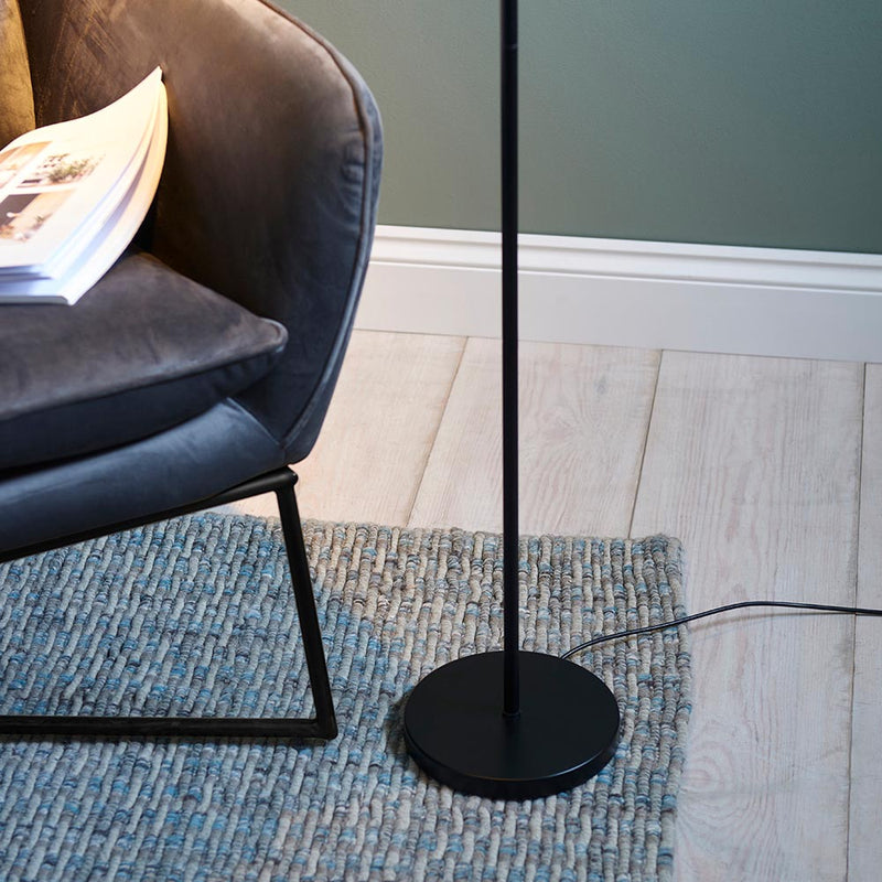 Detail of the matt black finish on the Dedicated Reader LED Floor Lamp